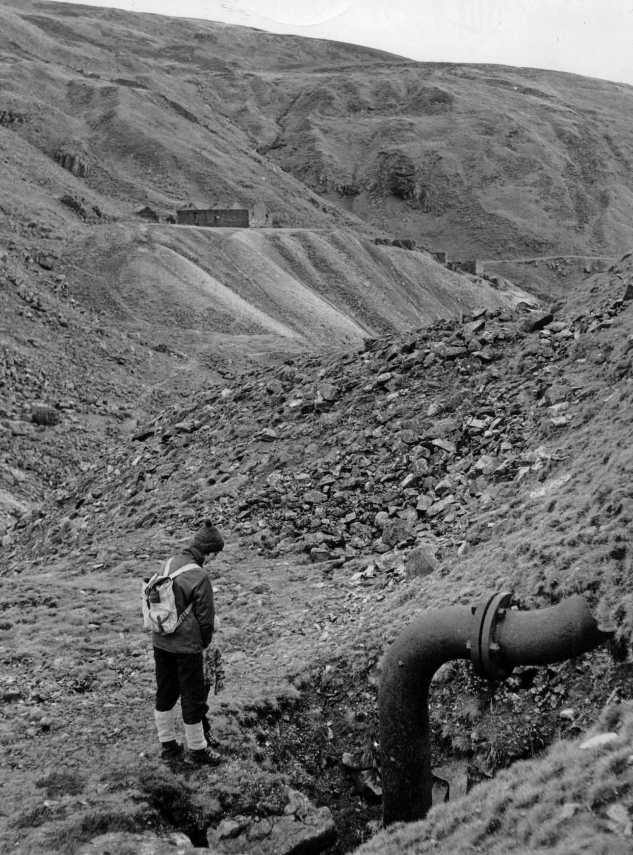 Sir Francis level hydraulic engine supply pipe Gunnerside Gill